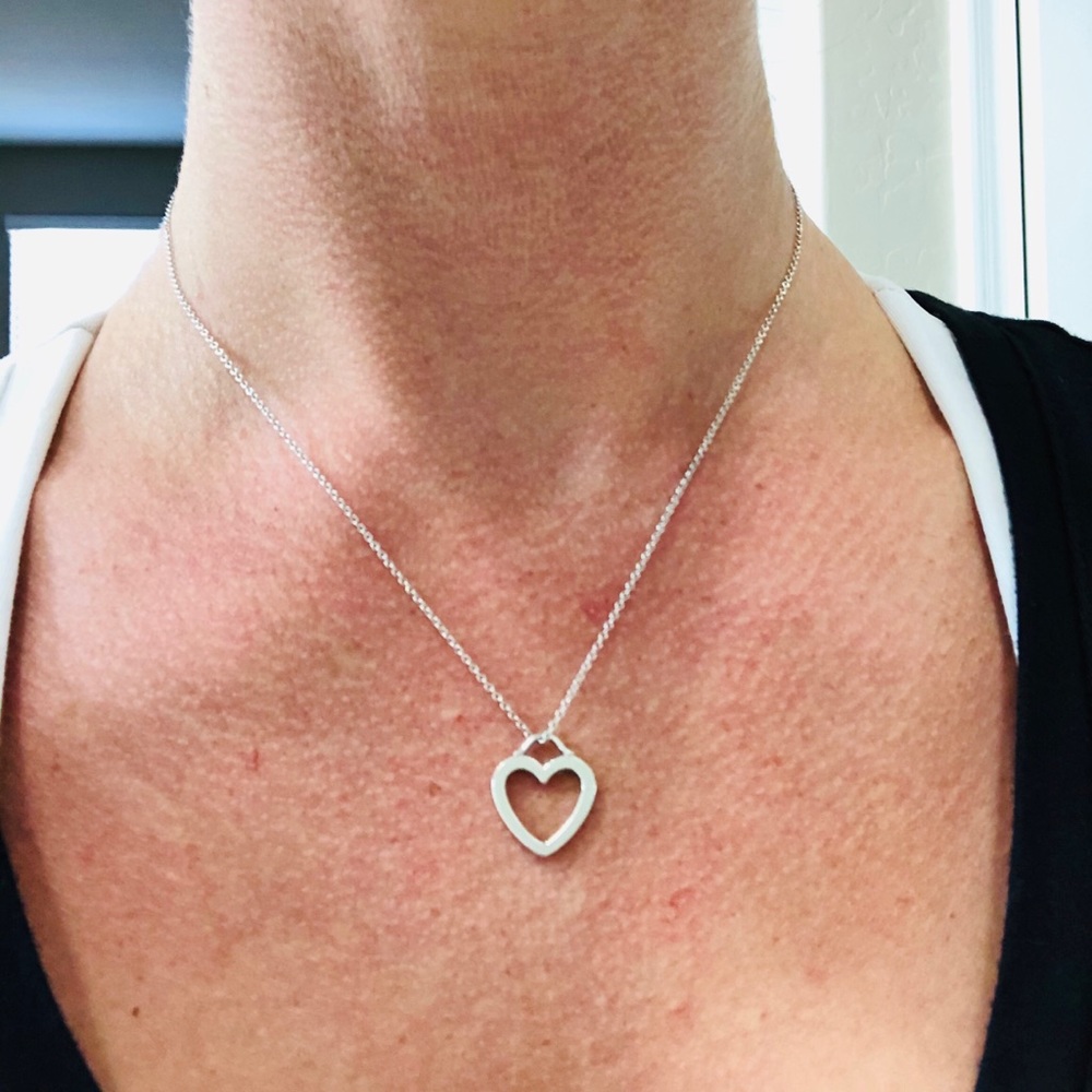 Tiffany and co heart necklace